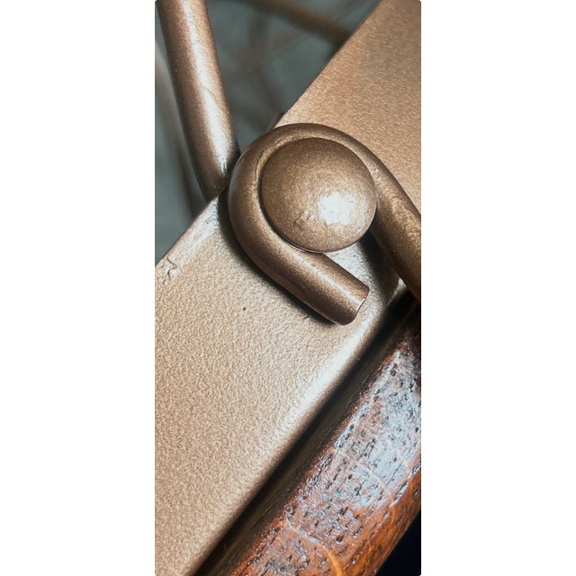 Extremely Rare and Collectable With- Original Stamped Lag Bolts -19th-Century A. H. Andrew’s & Co. Ice Cream Parlor Set With Japanned Copper Finish For Sale - Image 9 of 13