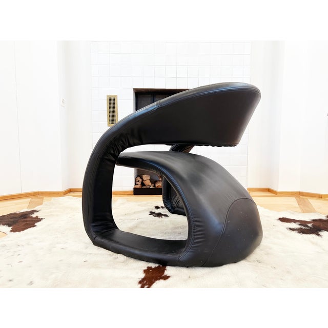 1980s Post Modern Sculptural Lounge Chair MCM For Sale - Image 13 of 16