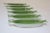 Mid-Century Modern Set of Six Vintage Green FöRM Corn on the Cob Dishes by Shenango China For Sale - Image 3 of 9
