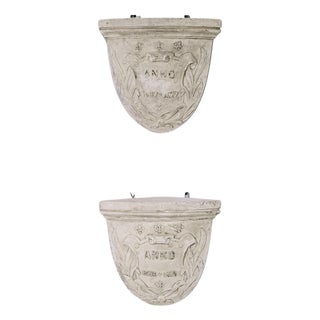 19th Century French Plaster Decoration - A Pair For Sale