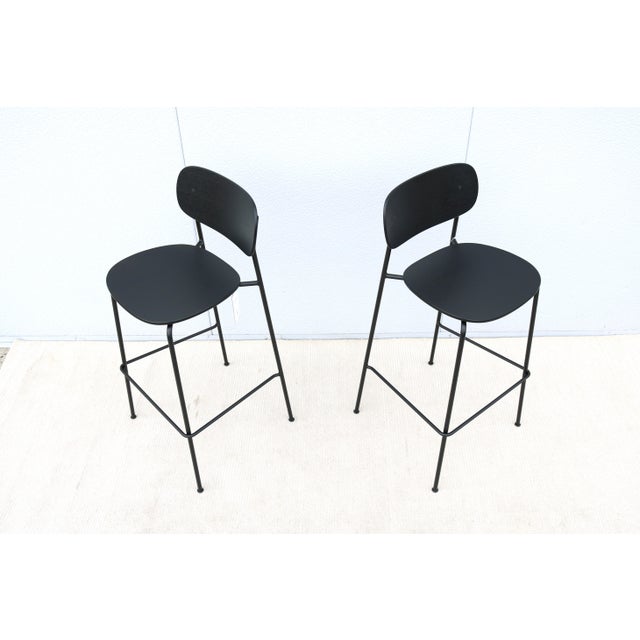 Mid-Century Modern Danish Modern Norm Architects for Audo Copenhagen Co Bar Stools Brand New - a Pair For Sale - Image 3 of 12