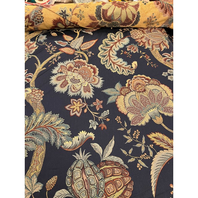 Beacon Hill Beacon Hill Lucibello Delft Blue Upholstery Fabric, Italy- Sample For Sale - Image 4 of 4
