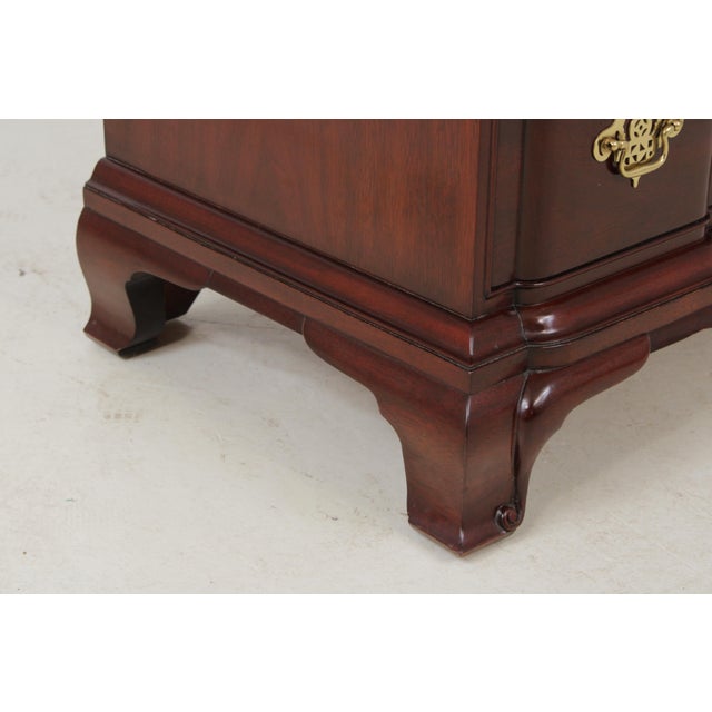Kindel Mahogany Block Front Goddard Chest For Sale - Image 12 of 16