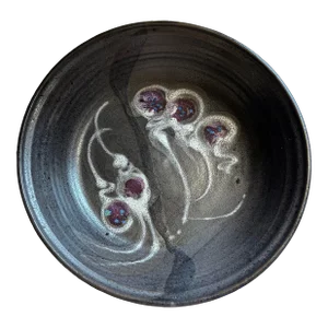 Vintage 1980’s Studio Pottery Centerpiece Bowl Signed Bradford