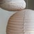 Contemporary Very Large Round Pinkish Rattan and Natural Linen Pendant Light For Sale - Image 3 of 18