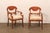 Pair Swedish Empire Armchairs, Early 19th C For Sale - Image 4 of 11