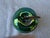 Green Vintage Artisan Made Green Pottery Apple Sculpture Signed For Sale - Image 8 of 14