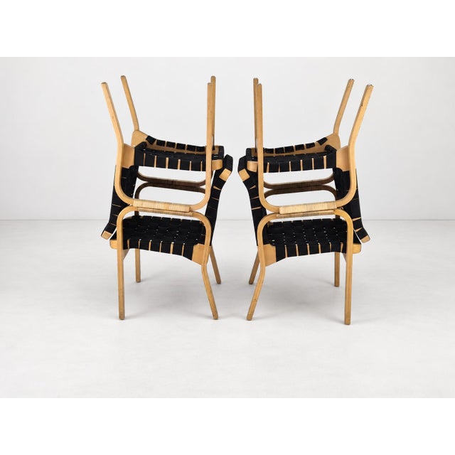 Model 45 Lounge Chairs by Alvar Aalto for Artek, 1970s, Set of 4 For Sale - Image 14 of 18