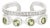 Sterling Silver August Birthstone Minimal Ring With Peridot & Zircon, Size 6.5 For Sale