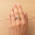 Toi Et Moi Gemstone Ring: Amethyst and Peridot, Size 7.5 For Sale - Image 9 of 11