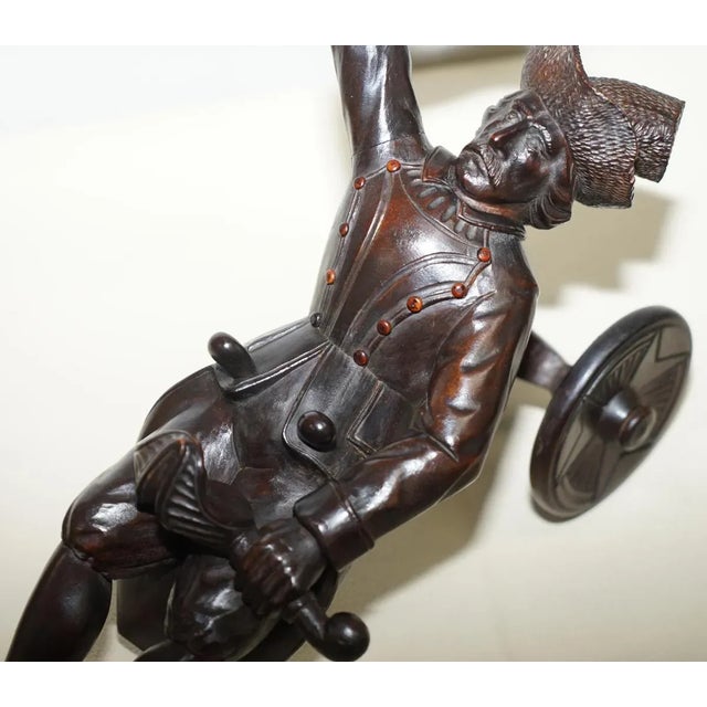 Late Victorian Black Forest Hand Carved Wine Bottle Holder, 1880s For Sale - Image 6 of 18
