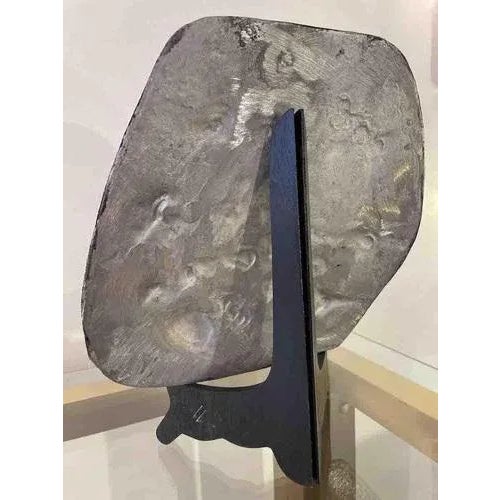 Silver-Plated Metal Plate by Nag Arnoldi, 1970s For Sale - Image 6 of 7