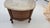 Mid-Century Modern Vintage French Provincial Drum Table With Metal Mesh Cabinet Doors. Made in Italy For Sale - Image 3 of 18
