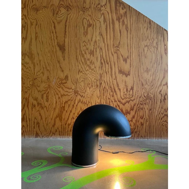 Industrial Table Lamp with Curved Tubular Structure, Italy, 1960s For Sale - Image 4 of 18