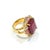 his is part of Chairish’s Fine Jewelry assortment. Bochic “Orient” Red Ruby & Multi Sapphire Cocktail Ring Set 18K Gold &...