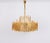 Large Gilt Brass and Crystal Chandelier from Palwa, Germany, 1970s For Sale - Image 3 of 14
