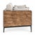 Contemporary Modern Lodge Wood & Ivory Sofa For Sale - Image 3 of 8