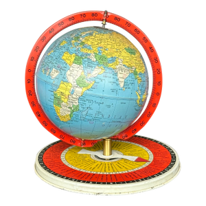 Vintage Geography Game World Globe by Replogle