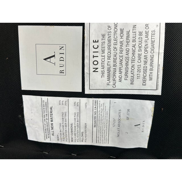 Bronze Pair of Velvet Tufted Sofas For Sale - Image 8 of 9