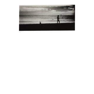 Black and White Beach Scene 1970s Photograph For Sale