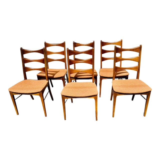 1960's Lane Rhythm Dining Chairs - Set of Six For Sale