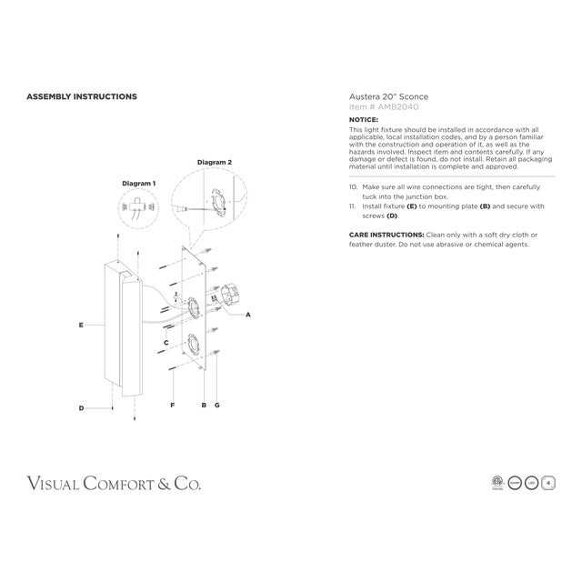 Anne-Marie Barton for Visual Comfort Signature Austera 20" Sconce in Matte Carbon with Alabaster For Sale - Image 9 of 9