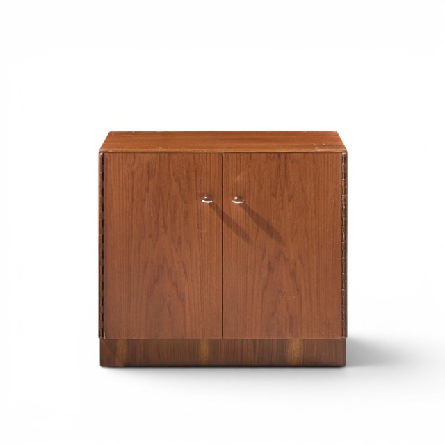 Brown Directional Mid Century Walnut and Chrome Nightstands - Pair For Sale - Image 8 of 11
