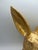 Textile Hand Gilded Distressed Gold Easter Bunny Rabbit Tabletop Decor Sculpture Art For Sale - Image 7 of 13