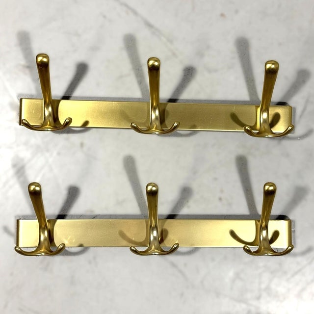 Vintage Aluminium Wall Coat Racks, 1960s, Set of 2 For Sale - Image 9 of 9