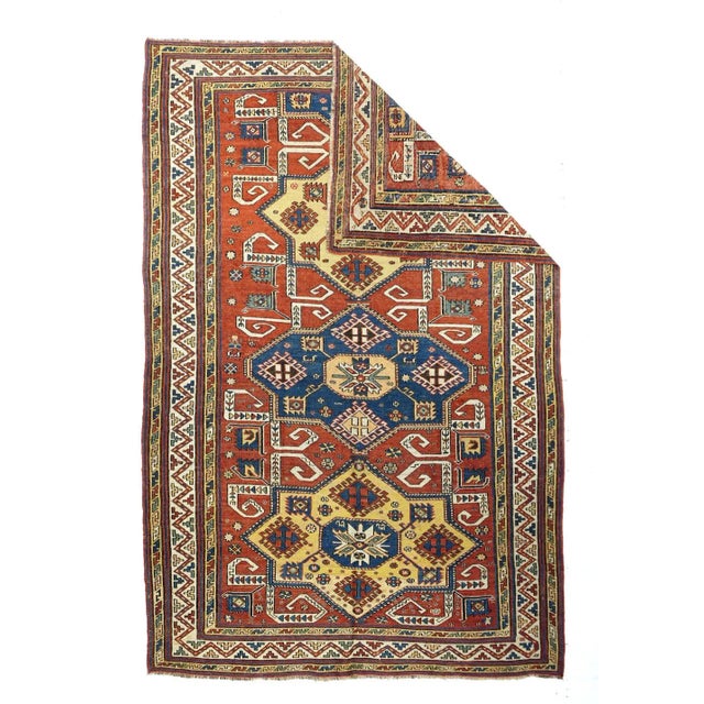 Late 18th Century Antique Sumak Rug 4'7'' x 7'9'' For Sale - Image 4 of 11