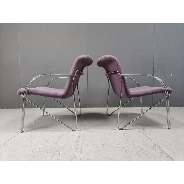 Danish Armchairs by Alfred Hofmann for Gispen/Labofa, 1970s, Set of 5 For Sale - Image 10 of 12