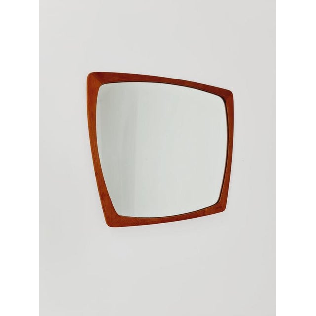Brown Large Mid-Century Modern Danish Wall-Mounted Mirror, 1960s For Sale - Image 8 of 16