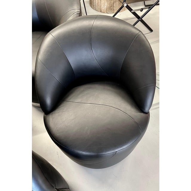 Animal Skin J Robert Scott Barrel Swivel Chairs For Sale - Image 7 of 10