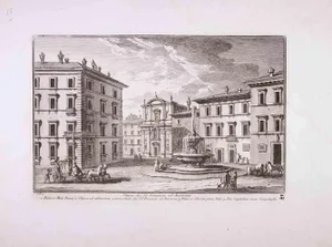 Giuseppe Vasi, Church of S. Venanzio, Original Etching, Late 18th-Century