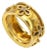 1990s Temple St. Clair Diamond Flower Band Ring in 18k Yellow Gold, Size 6.25 For Sale