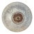 Vintage Frosted Glass Flush Mount Ceiling Light Shade With Prismatic Center – Etched Botanical Motif, 10” For Sale