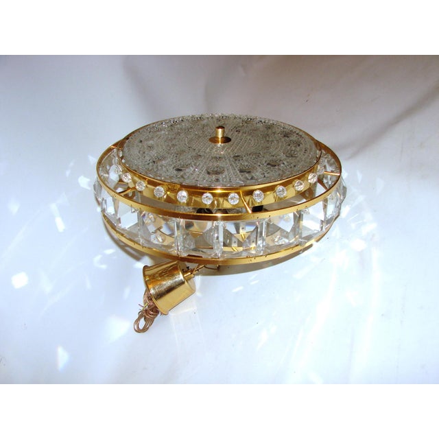 Crystal Ceiling Lamp by Carl Fagerlund for Orrefors, Sweden, 1960s For Sale - Image 6 of 11