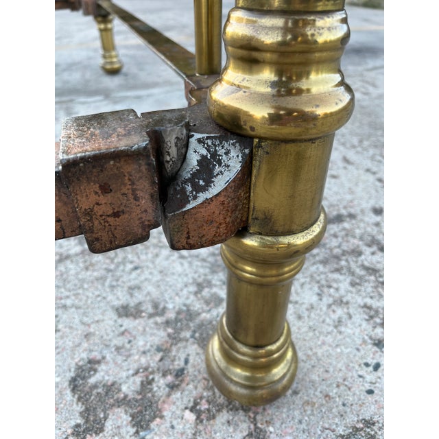 Antique Brass Double Bed Frame Circa 19th Century For Sale - Image 13 of 13