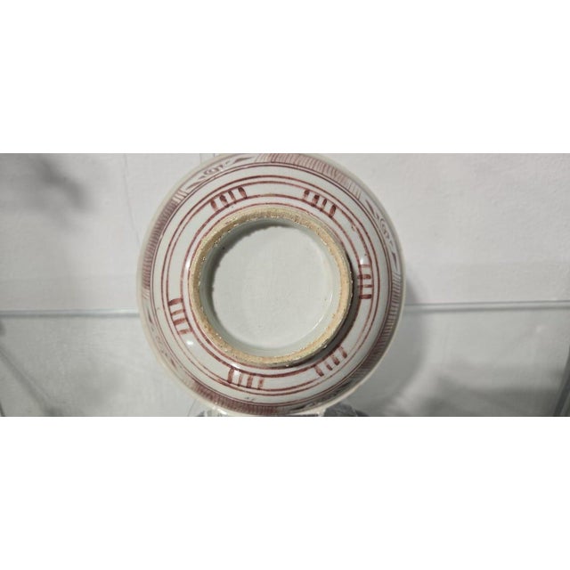 Rare 17thC Ming Dynasty Wanli Swatow Porcelain Bowl 15cm Rim Chip For Sale - Image 10 of 11