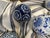 Blue and White Decorative Ceramic Balls, 1970, Set of 10 For Sale - Image 3 of 8