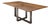 Modern Greg Sheres Style Walnut and Bronze Dining Table For Sale