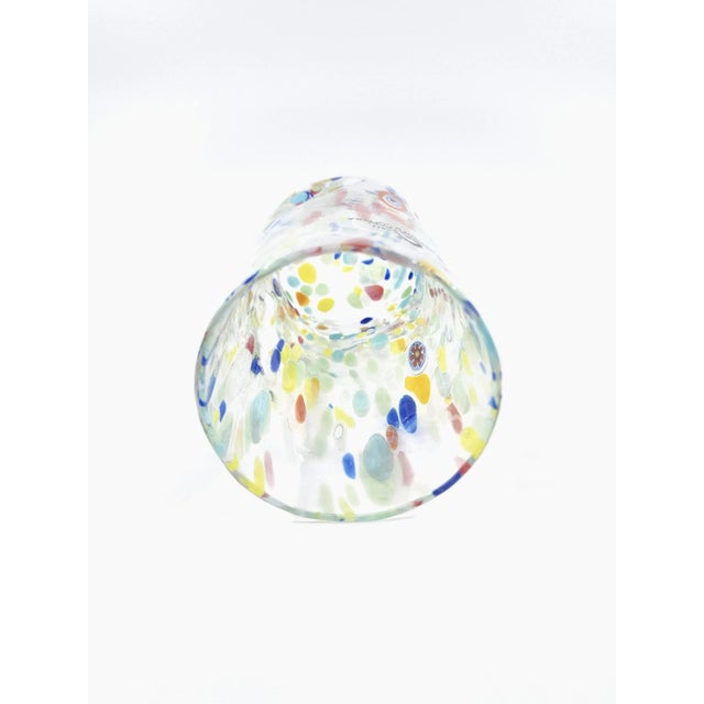 Glass Set of 6 Murano Confetti Glasses by Alessandro Coppola for Vetreria Arte Di Murano Italy For Sale - Image 7 of 9