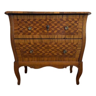 Antique Louis XVI Style Chest of Drawers in Walnut Marquetry, 1780s For Sale