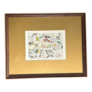 1950’s Original Abstract Expressionist Watercolor Painting / Drawing For Sale