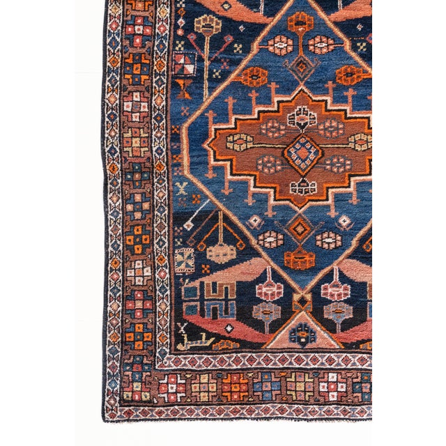 Abstract Vintage Shahsavan Runner Rug | Takoma For Sale - Image 3 of 12
