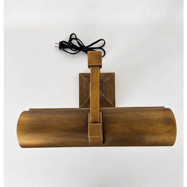 Metal 2010s Aged Brass Bankers or Library Lamp For Sale - Image 7 of 18