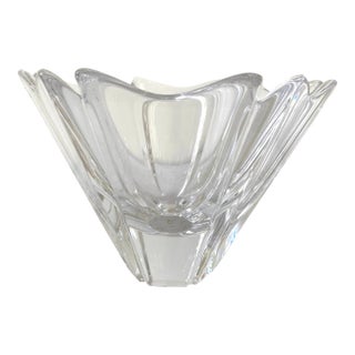 Vintage Crystal Orrefors Sweden Bowl For Sale