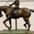 Metal Classic English Bronze Horseman Table Lamp For Sale - Image 7 of 10