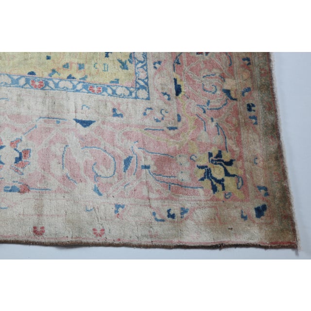 Blue 1930s Muted Tone Tribal Rug -6' 9'' X 11' 11'' For Sale - Image 8 of 14