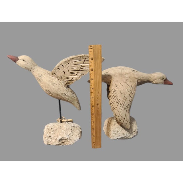 This stunning pair of hand-carved driftwood sculptures by James Haddon is a must-have for any collector of coastal-themed...